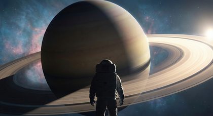 Astronaut in space generated by Ideogram in MultipleChat Image Studio